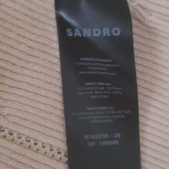 SANDRO ALEXANDRINE RIBBED KNIT DRESS - Picture 11 of 13